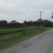 Border fence at Sable Park, Brownsville
